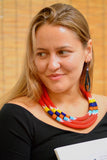 Maasai Fire Tiered Necklace - Now Chase the Sun